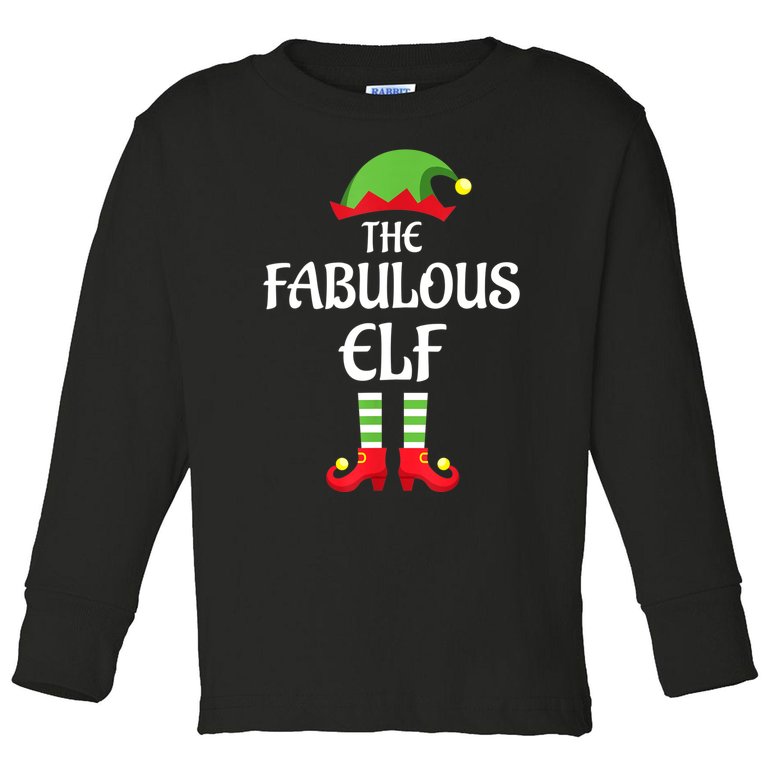 Fabulous Elf Family Matching Group Christmas Toddler Long Sleeve Shirt