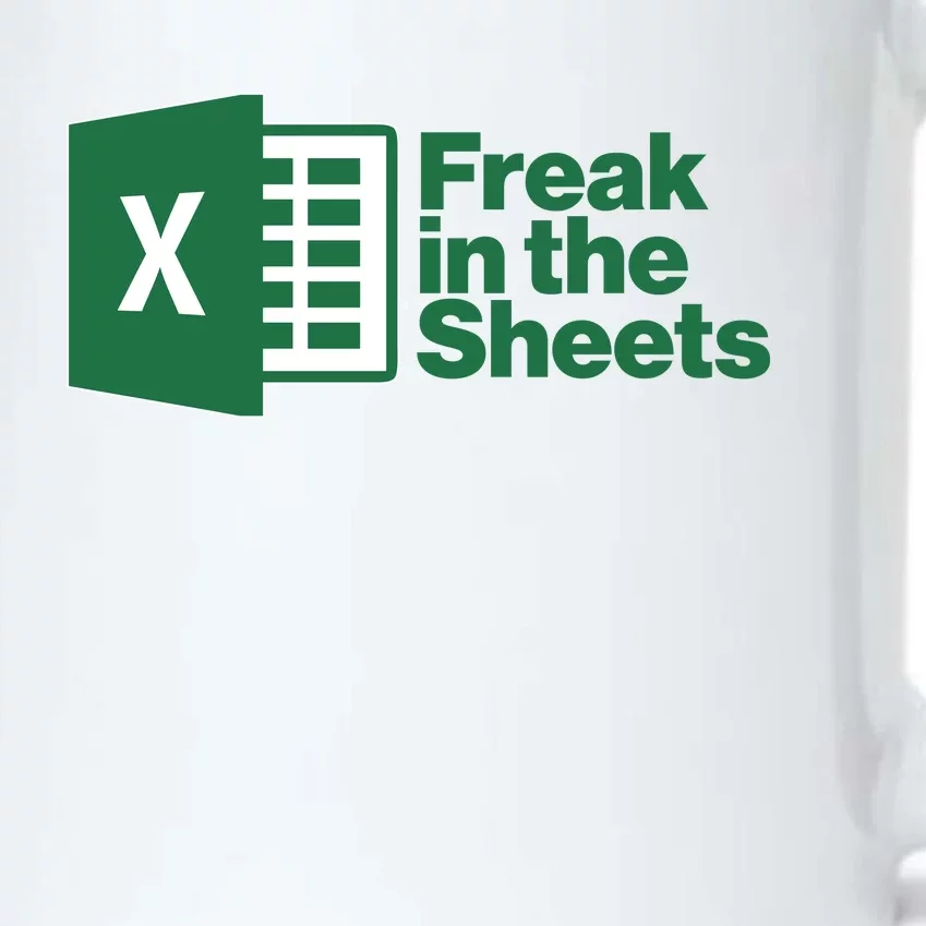 Funny Excel Freak In The Sheets Black Color Changing Mug