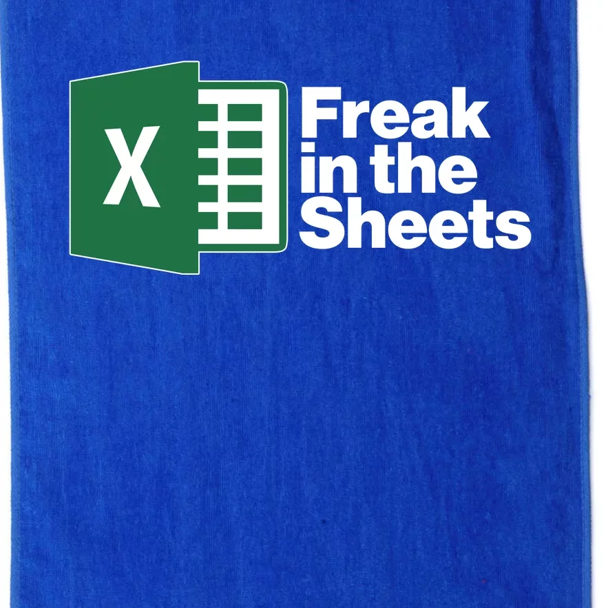 Funny Excel Freak In The Sheets Platinum Collection Golf Towel