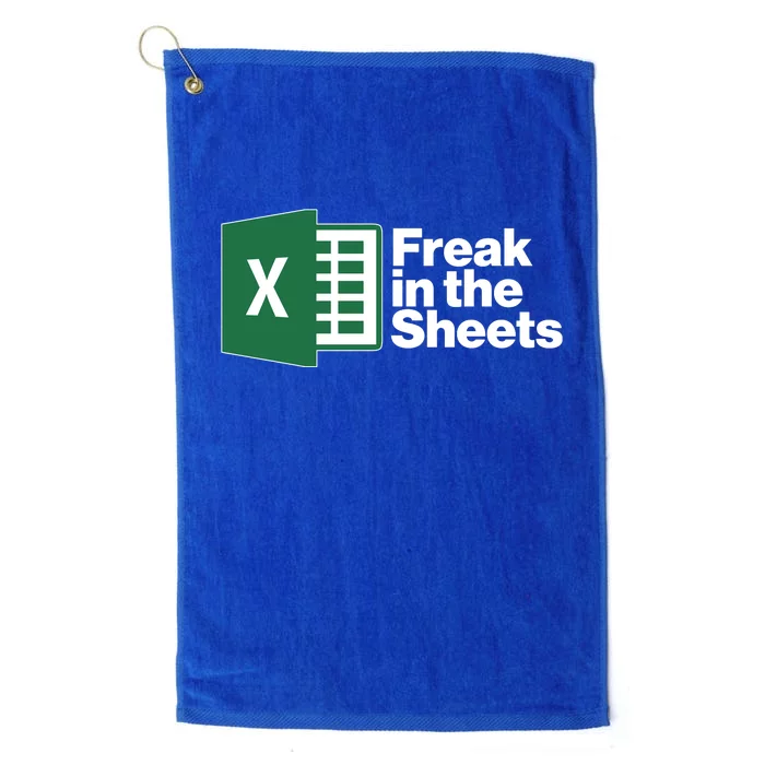 Funny Excel Freak In The Sheets Platinum Collection Golf Towel