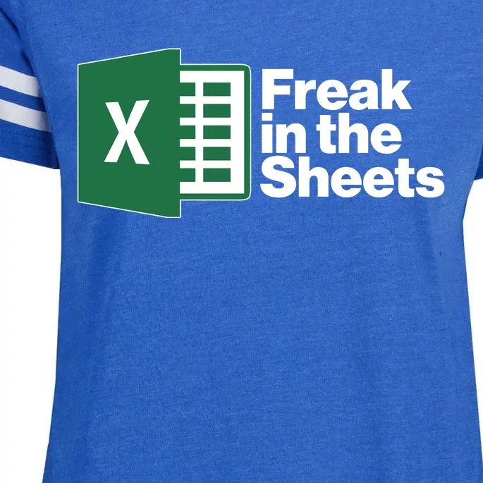 Funny Excel Freak In The Sheets Enza Ladies Jersey Football T-Shirt