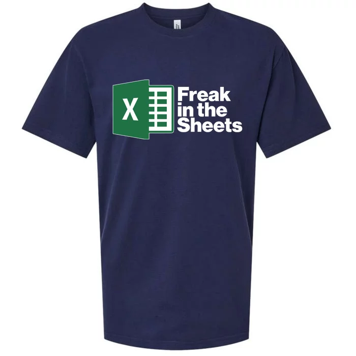 Funny Excel Freak In The Sheets Sueded Cloud Jersey T-Shirt