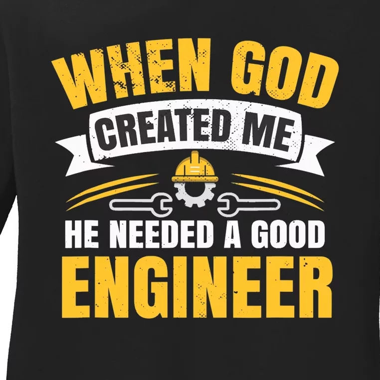 Funny Engineering Ladies Long Sleeve Shirt