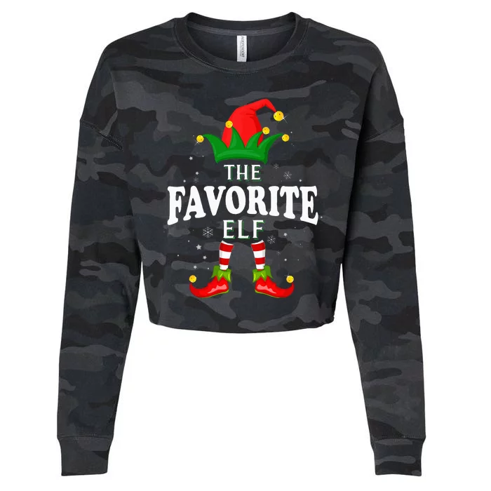 Festive Elf Family Matching Christmas Pajama Set Cropped Pullover Crew