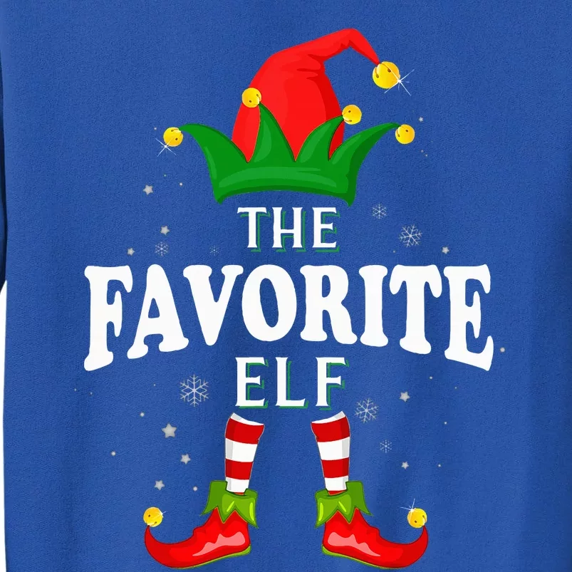 Festive Elf Family Matching Christmas Pajama Set Tall Sweatshirt