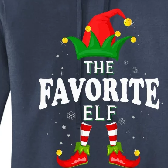 Festive Elf Family Matching Christmas Pajama Set Women's Pullover Hoodie