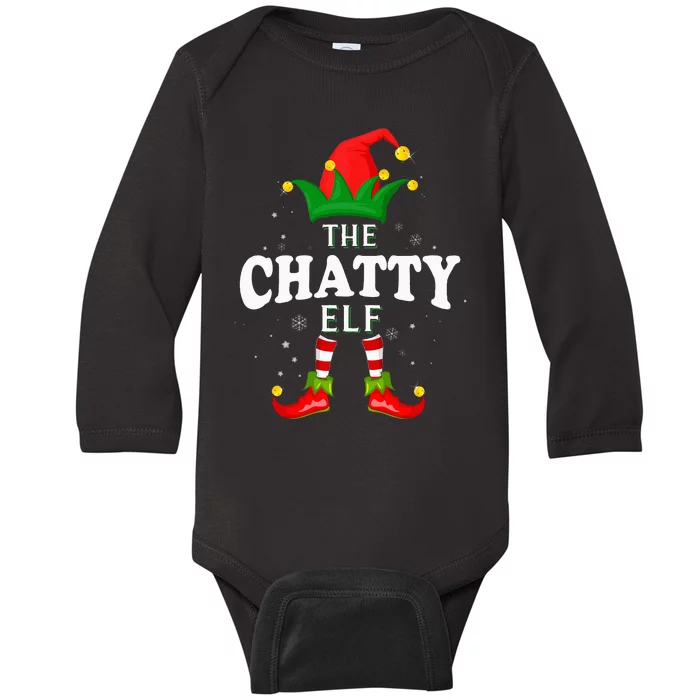 Festive Elf Family Matching Christmas Pajama Set Baby Long Sleeve Bodysuit