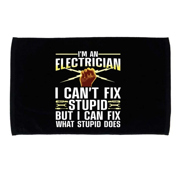 Funny Electrician For Women Journeyman Lineman Microfiber Hand Towel