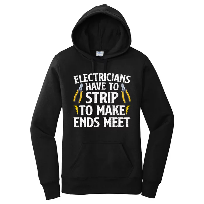 Funny Electrician For Men Women Electrician Electrical Tools Women's Pullover Hoodie