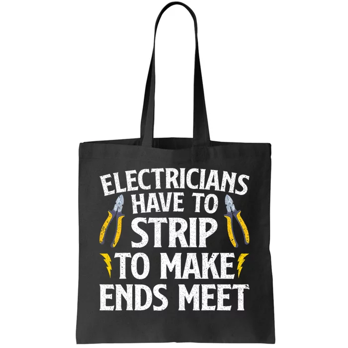 Funny Electrician For Men Women Electrician Electrical Tools Tote Bag