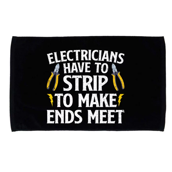 Funny Electrician For Men Women Electrician Electrical Tools Microfiber Hand Towel