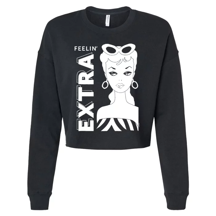 Feelin Extra Cropped Pullover Crew