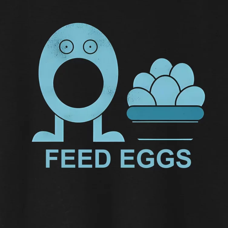 Feed Eggs Women's Crop Top Tee