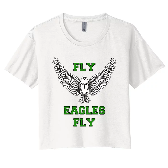 Fly Eagles Fly Philadelphia Women's Crop Top Tee