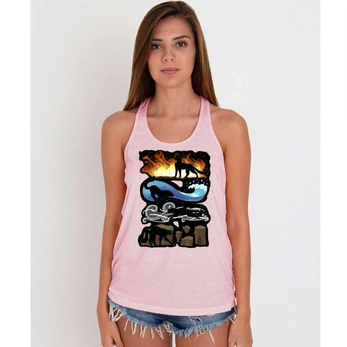 Four Elements Women's Knotted Racerback Tank