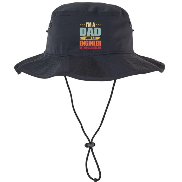 Funny Engineer For Dad Father Day Engineering Lover Vintage Legacy Cool Fit Booney Bucket Hat