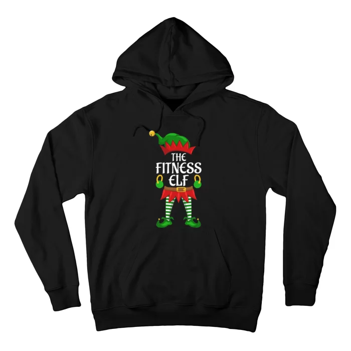 Fitness Elf Family Matching Group Christmas Party Hoodie