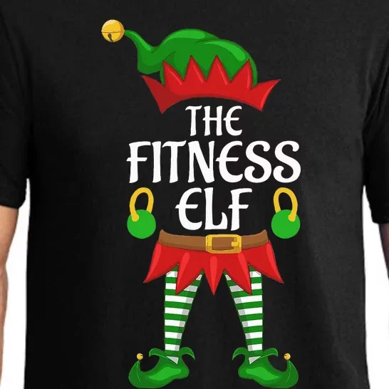 Fitness Elf Family Matching Group Christmas Party Pajama Set