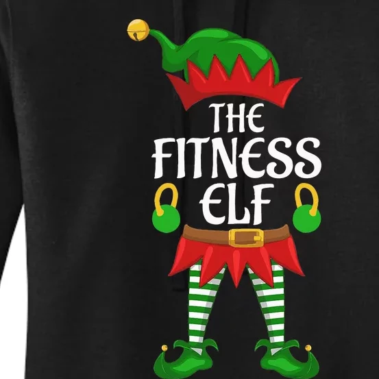 Fitness Elf Family Matching Group Christmas Party Women's Pullover Hoodie