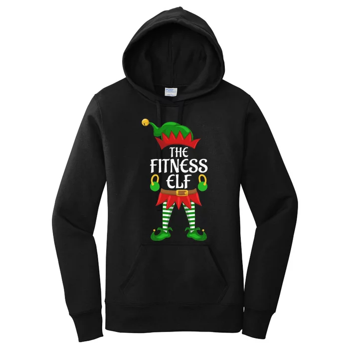 Fitness Elf Family Matching Group Christmas Party Women's Pullover Hoodie