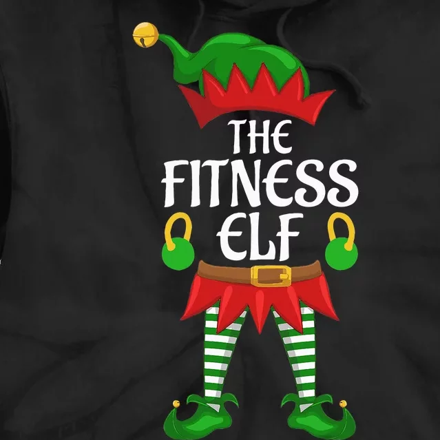 Fitness Elf Family Matching Group Christmas Party Tie Dye Hoodie