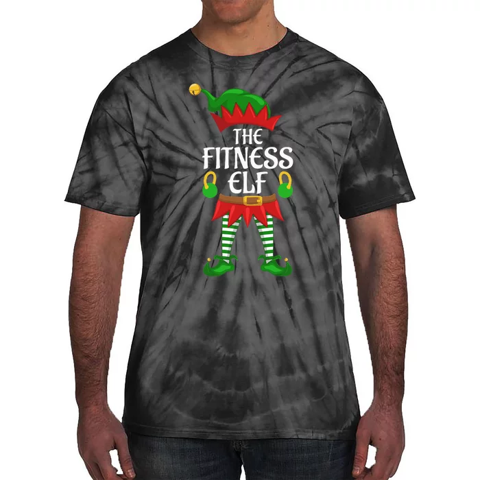 Fitness Elf Family Matching Group Christmas Party Tie-Dye T-Shirt