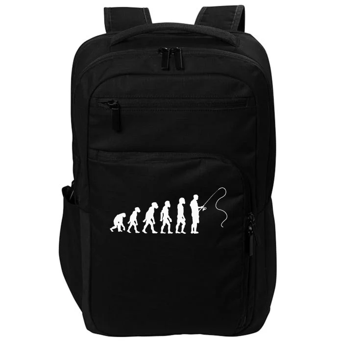 Fisherman Evolution Funny Fisher Fishing Lovers Impact Tech Backpack