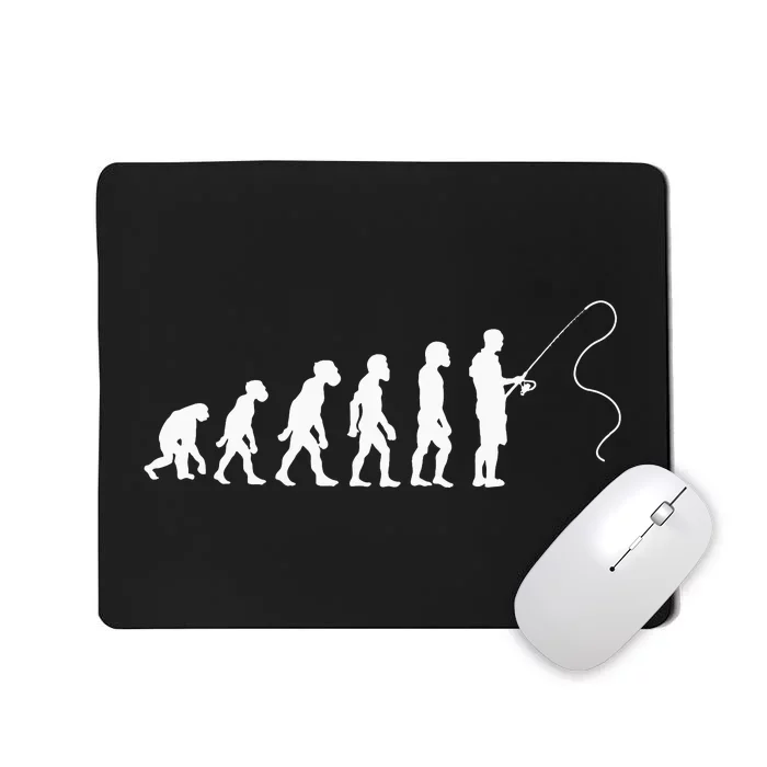 Fisherman Evolution Funny Fisher Fishing Lovers Mousepad