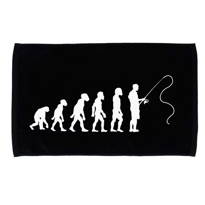 Fisherman Evolution Funny Fisher Fishing Lovers Microfiber Hand Towel