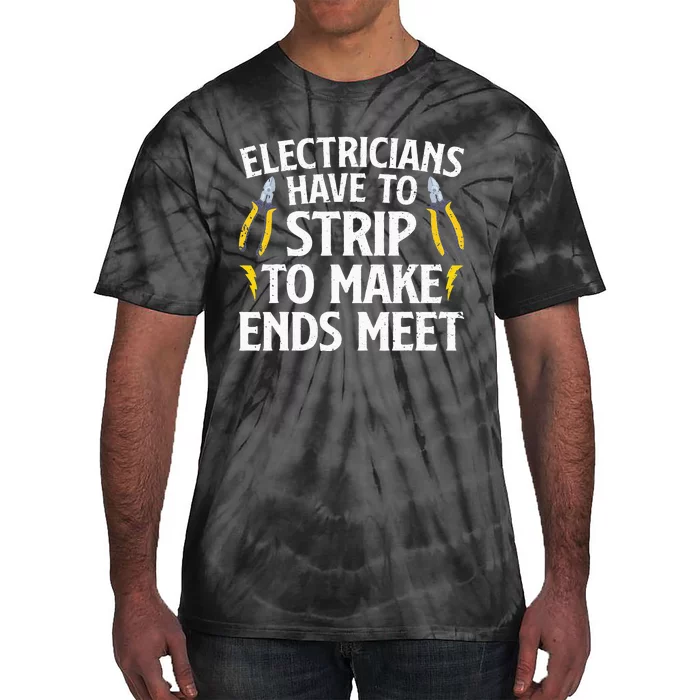 Funny Electrician For Wo Electrician Electrical Tie-Dye T-Shirt