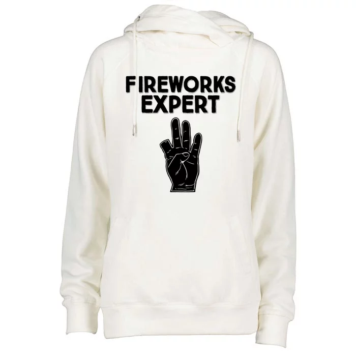 Fireworks Expert Womens Funnel Neck Pullover Hood