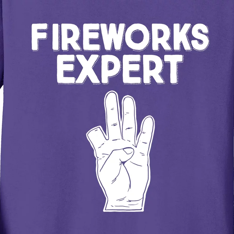 Fireworks Expert Kids Long Sleeve Shirt