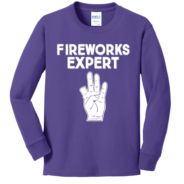 Fireworks Expert Kids Long Sleeve Shirt