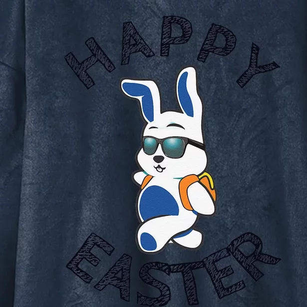 Funny Easter Gifts Top Bunny Happy Hooded Wearable Blanket