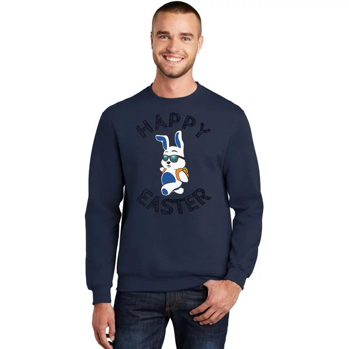 Funny Easter Gifts Top Bunny Happy Tall Sweatshirt