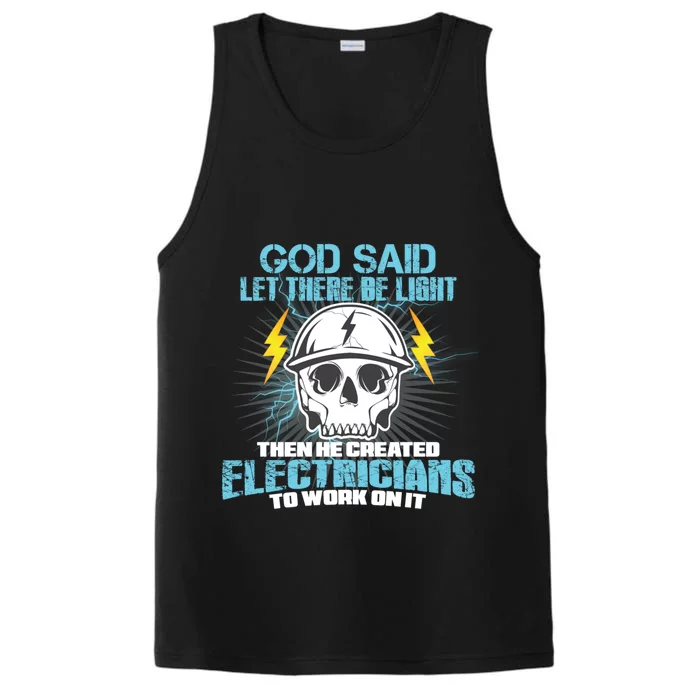 Funny Electrician Gift Electrician Gift Performance Tank