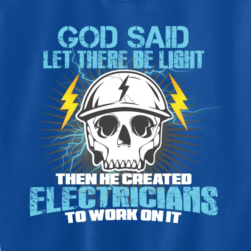 Funny Electrician Gift Electrician Gift Kids Sweatshirt