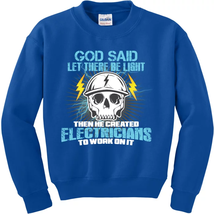 Funny Electrician Gift Electrician Gift Kids Sweatshirt