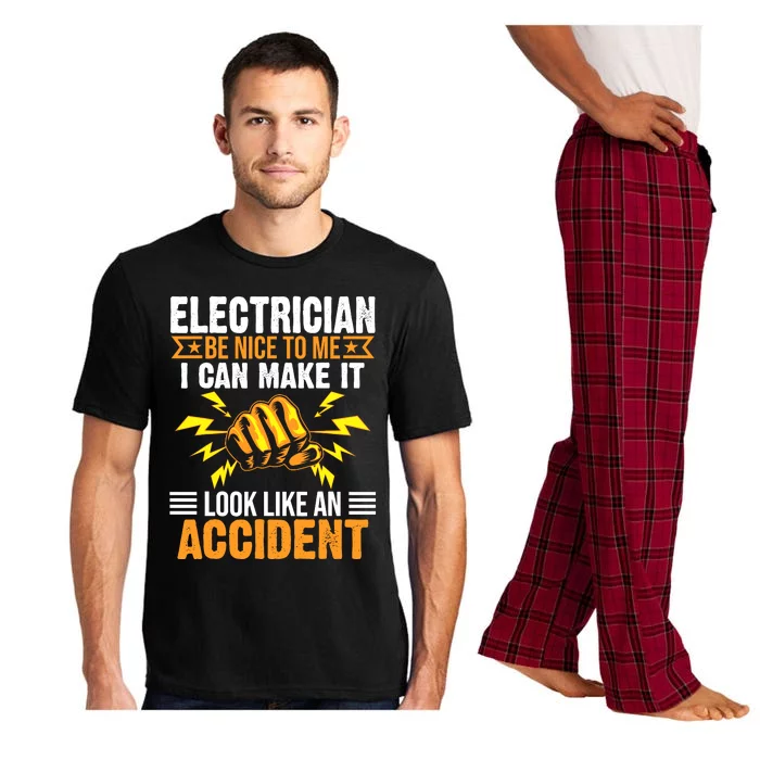 Funny Electrician Gift Cool Electrical Lineman Gag Quote Pajama Set