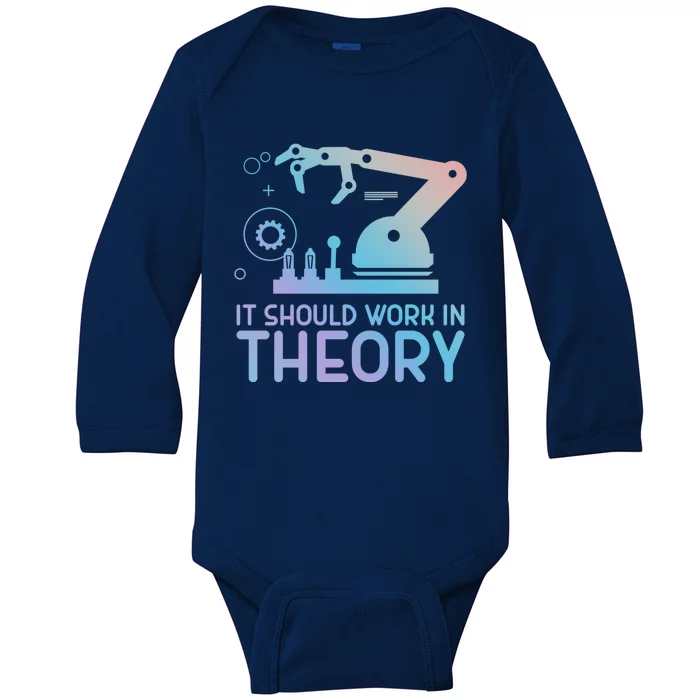 Funny Engineering Gift Robotics Student Gift Baby Long Sleeve Bodysuit