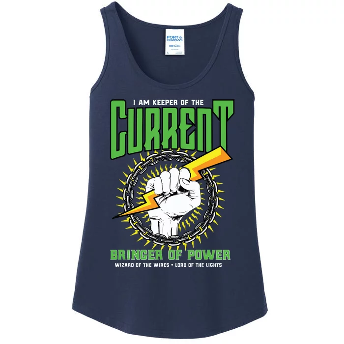 Funny Electrician Gift Electrical Engineer Lineman Ladies Essential Tank