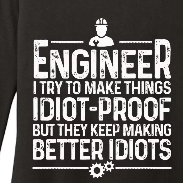 Funny Engineer Gift For  Cool Engineering Mechanic Womens CVC Long Sleeve Shirt