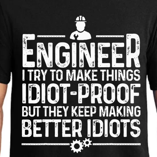 Funny Engineer Gift For  Cool Engineering Mechanic Pajama Set