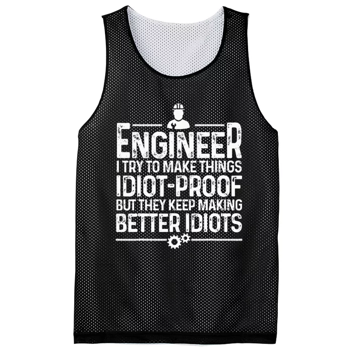 Funny Engineer Gift For  Cool Engineering Mechanic Mesh Reversible Basketball Jersey Tank