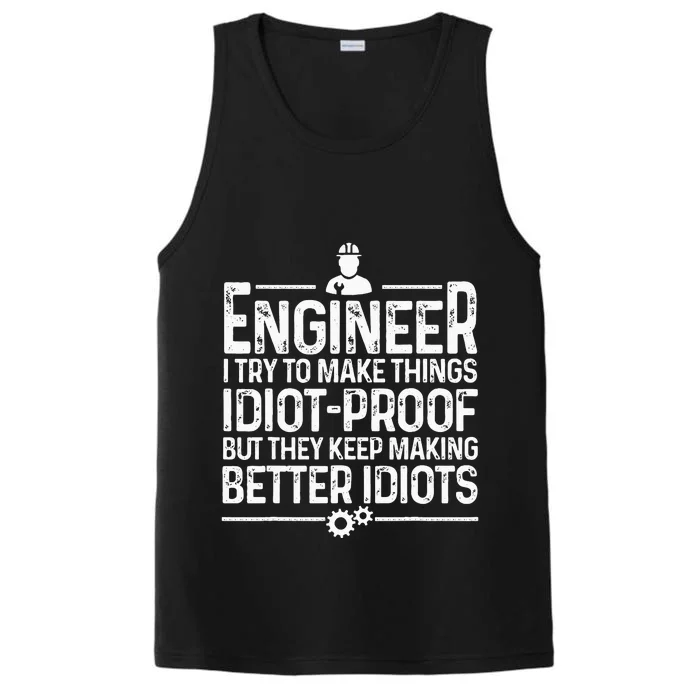 Funny Engineer Gift For  Cool Engineering Mechanic Performance Tank