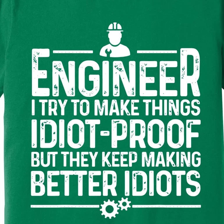 Funny Engineer Gift For Men Women Cool Engineering Mechanic Premium T-Shirt