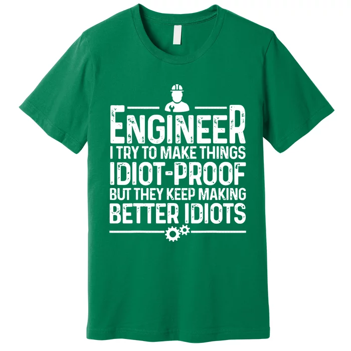 Funny Engineer Gift For Men Women Cool Engineering Mechanic Premium T-Shirt