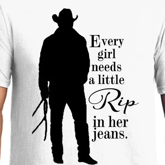 Funny Every Girl Needs A Little Rip In Her Jeans Meme Every Girl Needs A Little Pajama Set