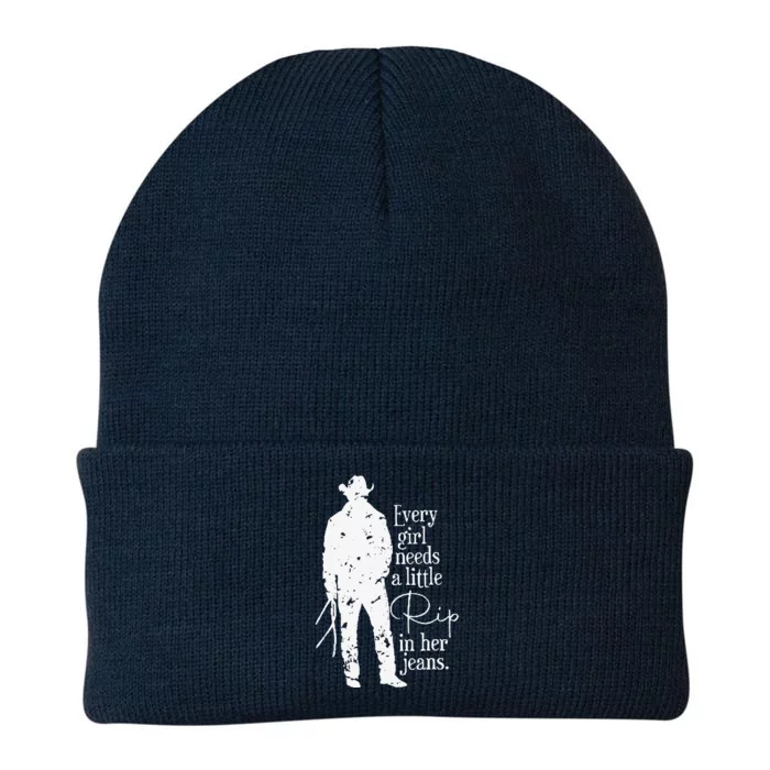 Funny Every Girl Needs A Little Rip In Her Jeans Meme Every Girl Needs A Little Knit Cap Winter Beanie