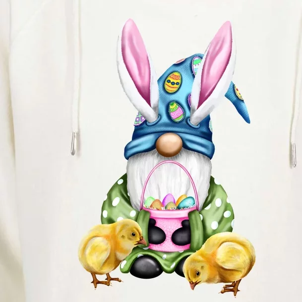 Funny Easter Gnome Womens Funnel Neck Pullover Hood